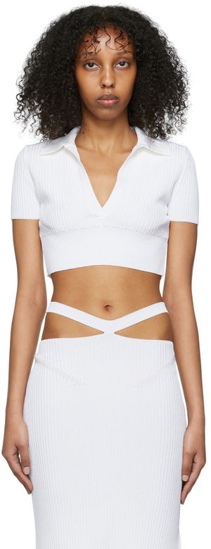 Anna October SSENSE Exclusive White Sicily Polo