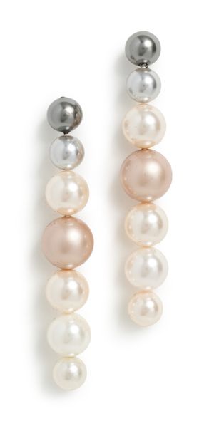 SHASHI Pema Multi Pearl Drop Earrings Multi Pearl One Size