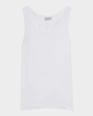Cotton Pure Tank Top, White