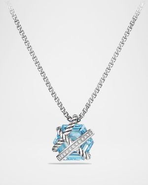 Cable Wrap Necklace with Diamonds