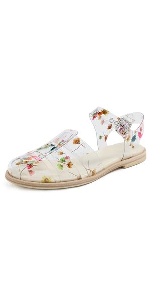 Freda Salvador Sera Fisherman Sandals Floral Pvc 9.5