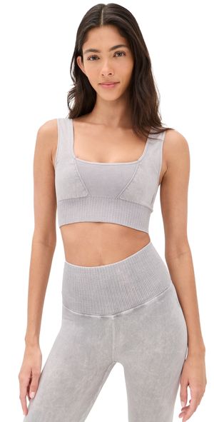 FP Movement Square Neck Good Karma Bra Ice Grey XS/S