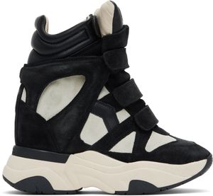 Isabel Marant Off-White & Black Balskee Sneakers