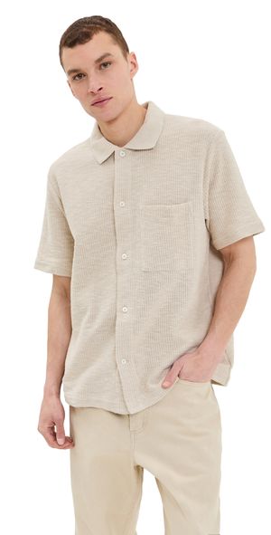 Norse Projects Gustav Crochet Jersey Shirt Oatmeal S