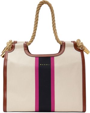 Marni Beige Marcel Summer Rope Handles Tote