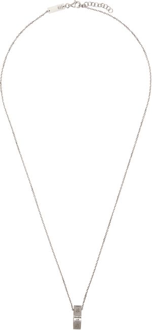 Maison Margiela Silver Number Reference Necklace
