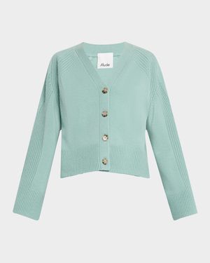 V-Neck Wool Cashmere Cardigan