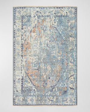 Cappadocia Blue Hand-Knotted Rug, 6' x 9'