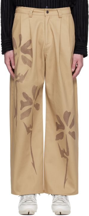 Collina Strada Beige Catchfly Trousers