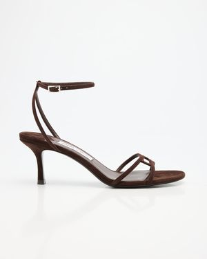1998 Leo Suede Ankle-Strap Sandals