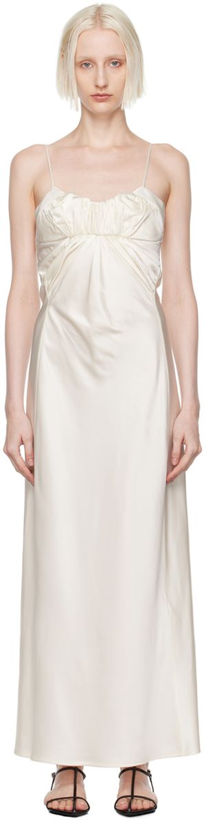 Jil Sander Off-White Evening Maxi Dress