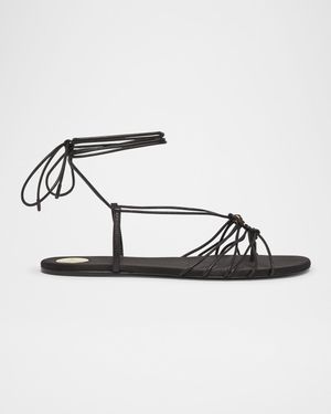 Babylone Strappy YSL Ankle-Tie Sandals