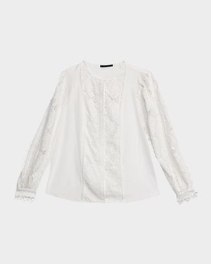 Novi Lace-Embellished Blouse