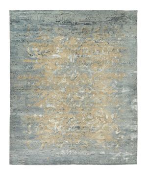 Aquamarine Hand-Knotted Rug, 10' x 14'