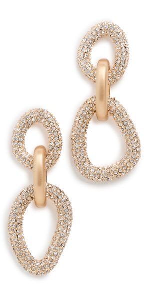 Cult Gaia Reyes Earrings Gold Clear One Size