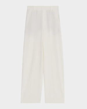 High-Rise Pull-On Linen Pants