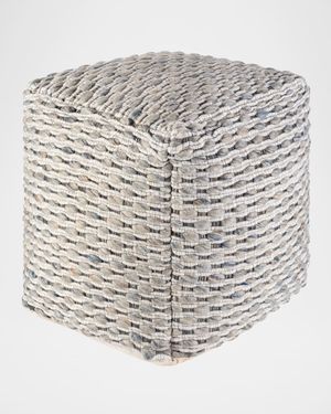 Lanier Woven Pouf