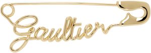 Jean Paul Gaultier Gold 'The Gaultier Safety Pin' Earring