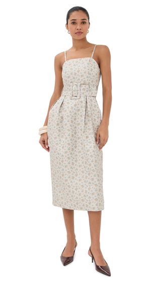 Rosie Assoulin Artichoke Dress with Belt Clementine 4