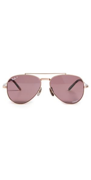 Ray-Ban Aviator II Sunglasses Rose Gold One Size