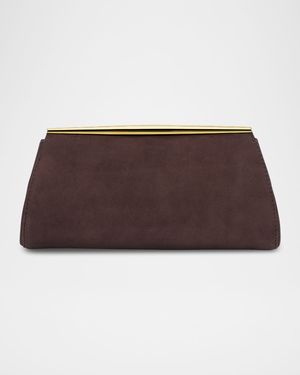 Suzannah Suede Clutch Bag