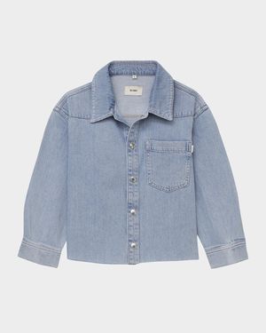 Girl's Olivia Western Denim Shirt, Size S-L