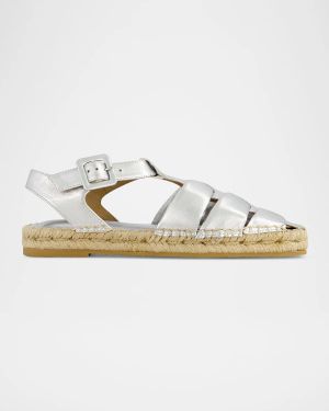 Monri Metallic Fisherman Espadrilles