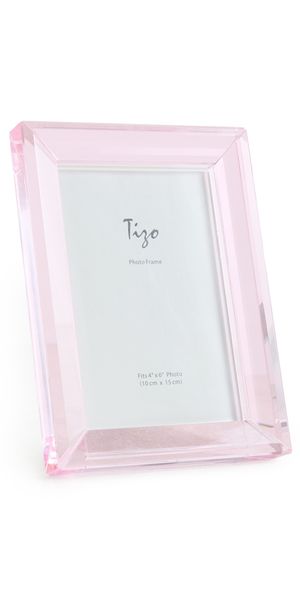 Tizo Design Cryrstal Glass Picture Frame Pink 4x6 Pink One Size