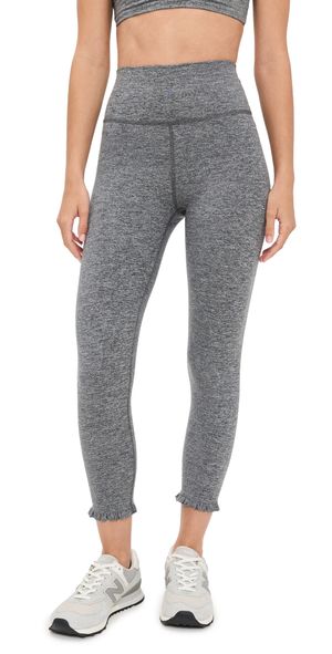Strut This The London Ruffle Leggings Heather Grey S
