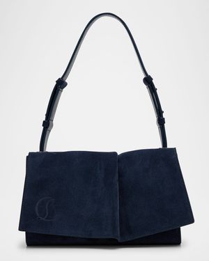 Baggy Small Shoulder Bag in Suede