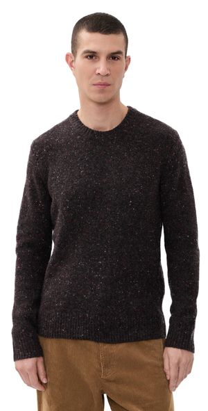 Alex Mill Donegal Crew Neck Sweater Pinot Noir M