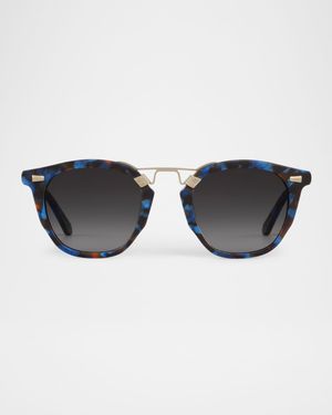 Beau II Acetate & Stainless Steel Square Sunglasses