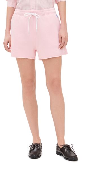 Polo Ralph Lauren Island Fleece Knit Standard Shorts Pink XS
