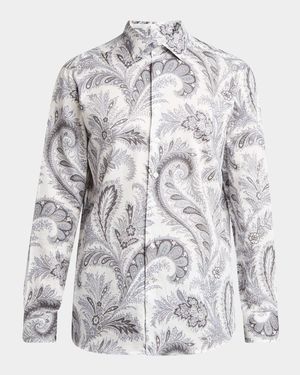 Men's Cotton Multi-Paisley Dress Shirt