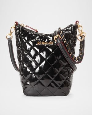 Crosby Go Quilted Patent Crossbody Bag