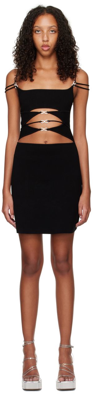 MACH & MACH Black Matilde Minidress