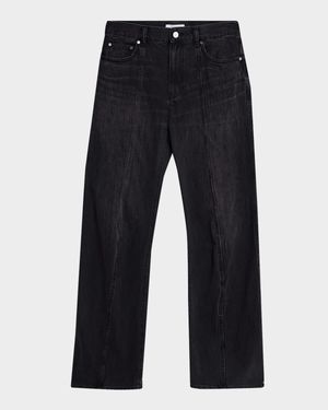 Men's Center-Seam Straight Leg Jeans
