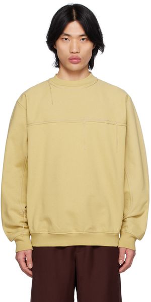 JACQUEMUS Beige Le Raphia 'Le Sweatshirt Fio' Sweatshirt