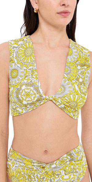 Ramy Brook Oliwia Bikini Top Sunglow Combo S