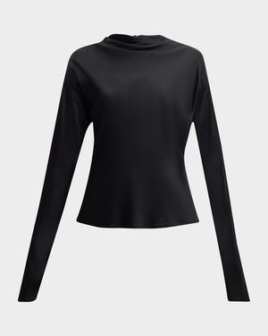 Georgia Cowl-Neck Cutout Top