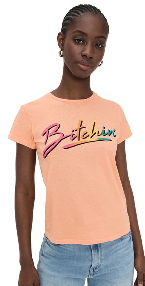 MOTHER The Lil Goodie Goodie Tee Peach Cobbler/Bitchn S