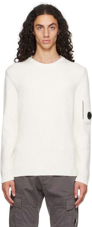 C.P. Company Off-White Lens Sweater