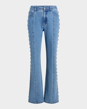 Shailene Studded Flare Jeans