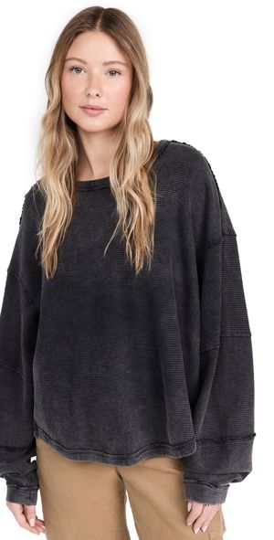 Free People Total Eclipse Tee Ivory L