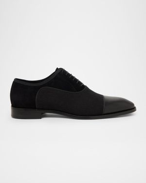 Men's Greggory Leather & Fabric Oxford Shoes