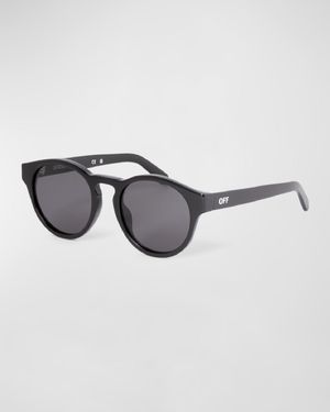 Men's Oakland Acetate Round Sunglasses
