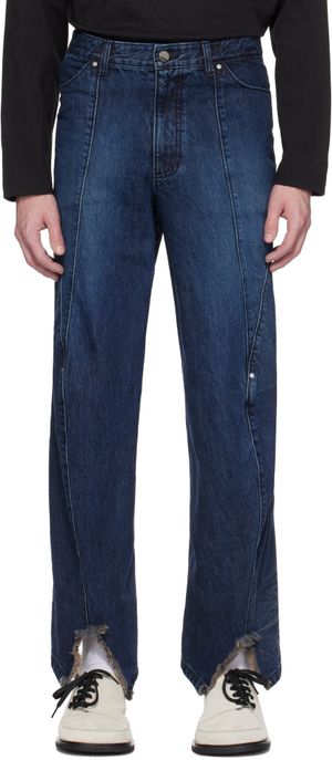 ADER error Blue Twisted Jeans