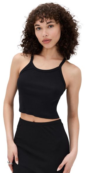 Éterne Cropped Rib Tank Black Black M