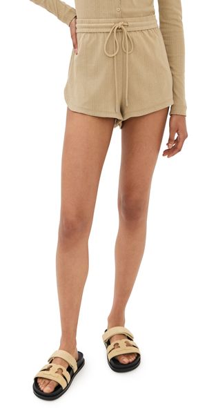 LE BOP Valerie Pointelle Shorts Heather Grey M