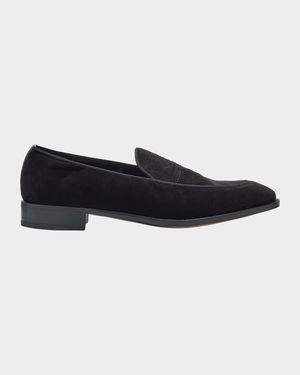 Men's Bill Velvet Penny Loafers